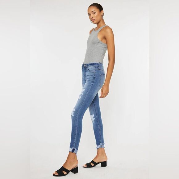 KanCan Florence Mid Rise Super Skinny Jeans - Picture 5 of 16